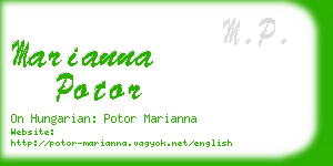 marianna potor business card